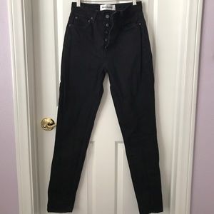 Reformation High Waist Black Jeans